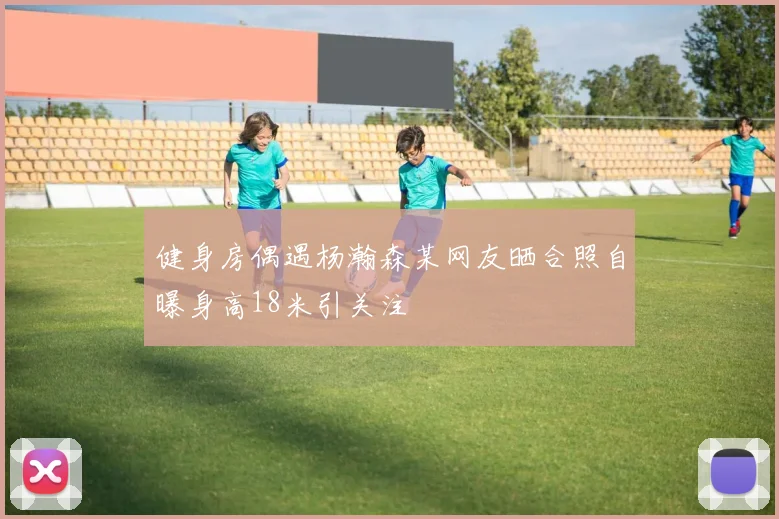 健身房偶遇杨瀚森某网友晒合照自曝身高18米引关注